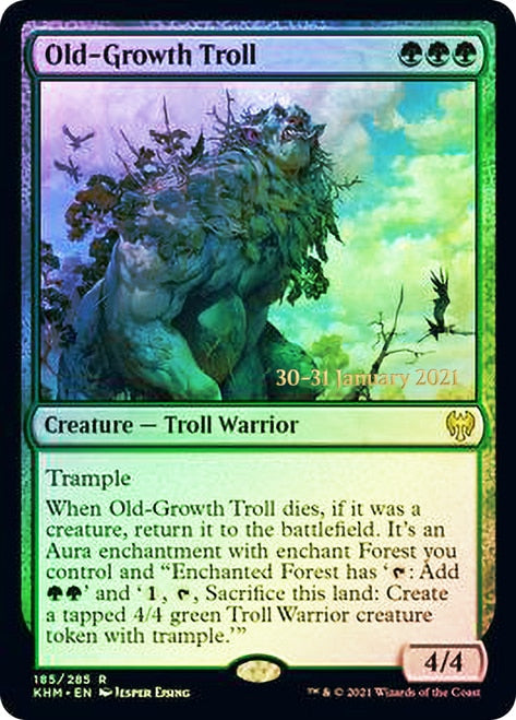 Old-Growth Troll [Kaldheim Prerelease Promos] | Good Games Modbury