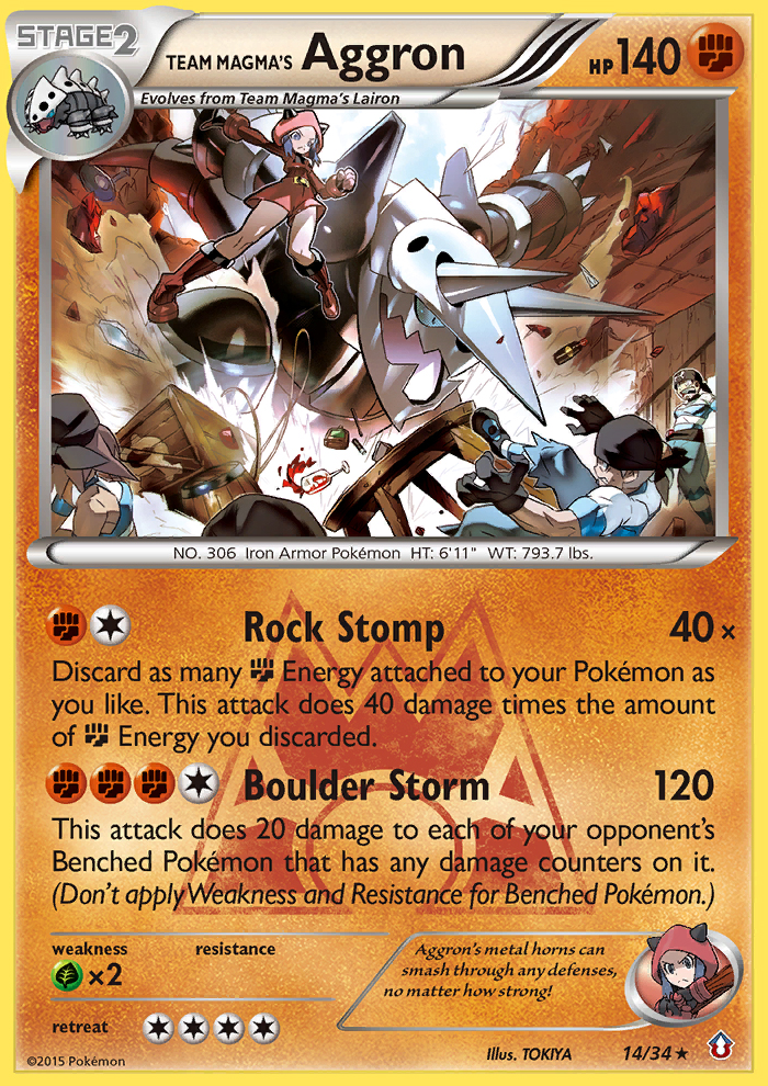 Team Magma's Aggron (14/34) [XY: Double Crisis] | Good Games Modbury