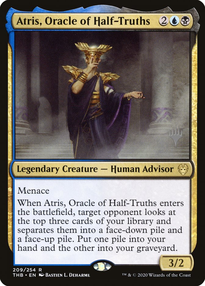 Atris, Oracle of Half-Truths (Promo Pack) [Theros Beyond Death Promos] | Good Games Modbury