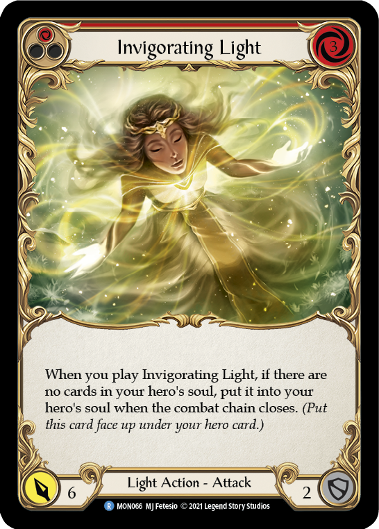 Invigorating Light (Red) [MON066-RF] (Monarch)  1st Edition Rainbow Foil | Good Games Modbury