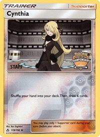 Cynthia (119/156) (Staff Regional Championship Promo) [Sun & Moon: Ultra Prism] | Good Games Modbury