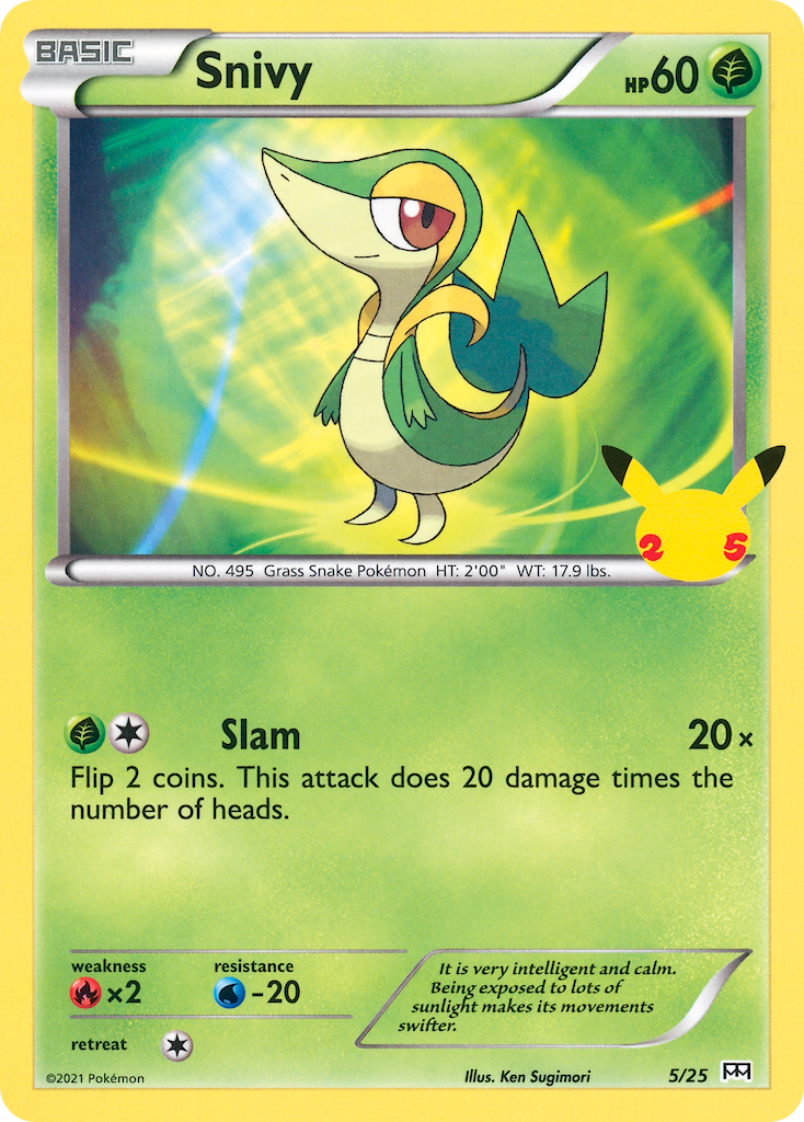 Snivy (5/25) [McDonald's 25th Anniversary] | Good Games Modbury