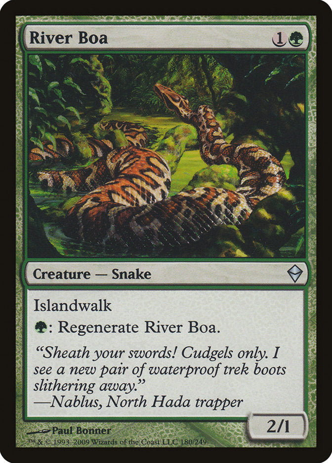 River Boa [Zendikar] | Good Games Modbury