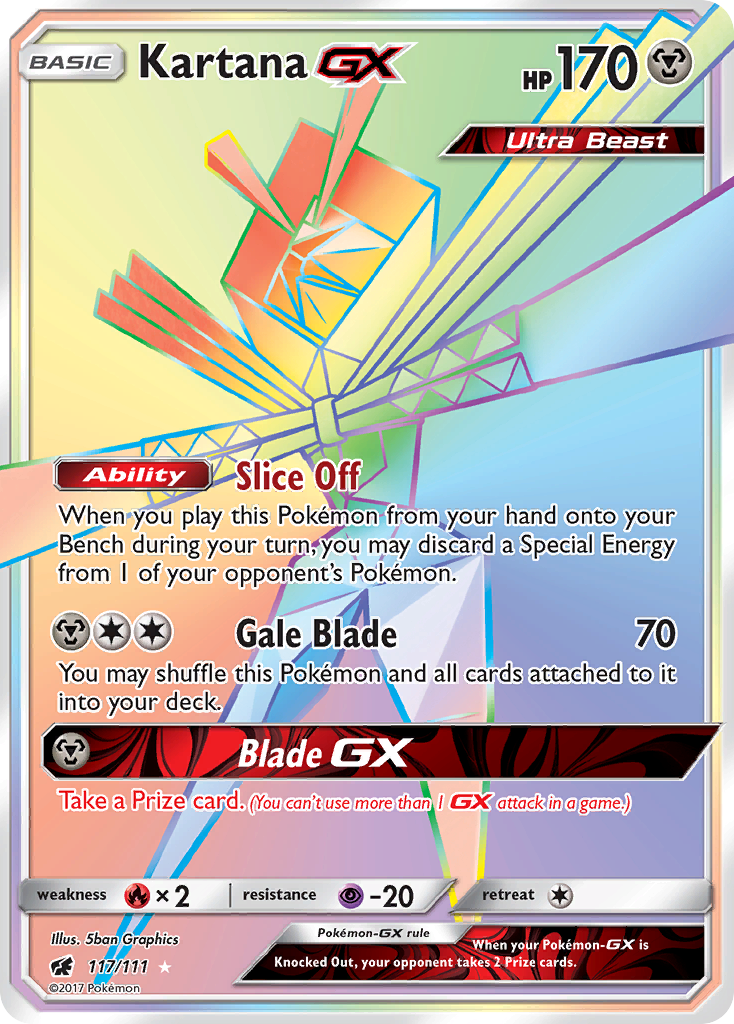 Kartana GX (117/111) [Sun & Moon: Crimson Invasion] | Good Games Modbury