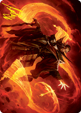 Plargg, Dean of Chaos Art Card (Gold-Stamped Signature) [Strixhaven: School of Mages Art Series] | Good Games Modbury