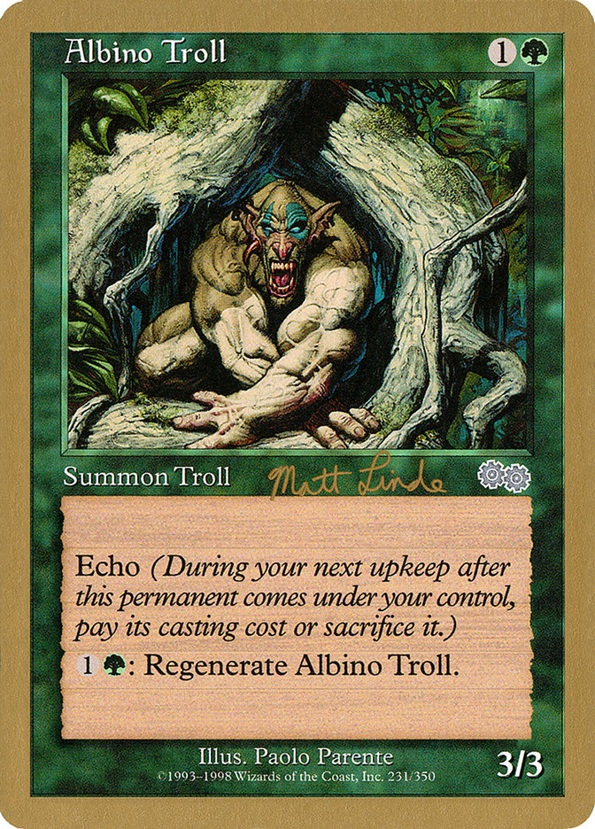 Albino Troll (Matt Linde) [World Championship Decks 1999] | Good Games Modbury