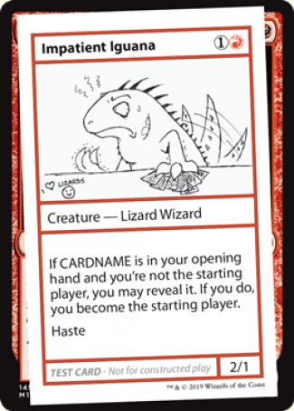 Impatient Iguana (2021 Edition) [Mystery Booster Playtest Cards] | Good Games Modbury