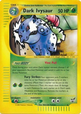 Dark Ivysaur (6) (Winner) (Jumbo Card) [Best of Promos] | Good Games Modbury