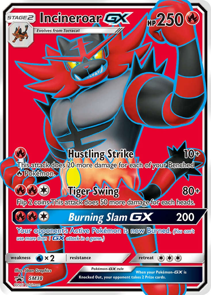 Incineroar GX (SM38) [Sun & Moon: Black Star Promos] | Good Games Modbury