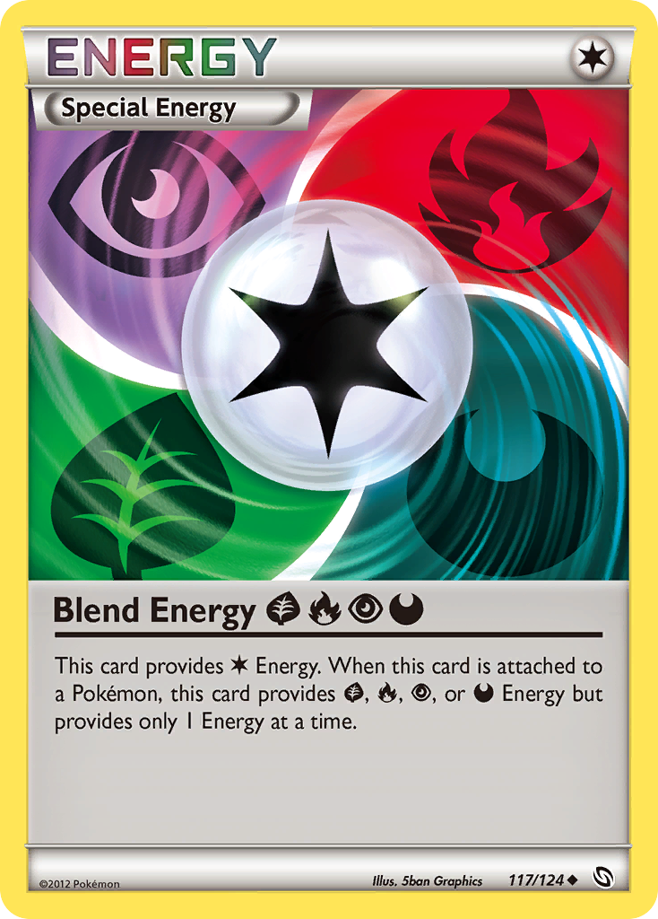 Blend Energy GrassFirePsychicDarkness (117/124) [Black & White: Dragons Exalted] | Good Games Modbury