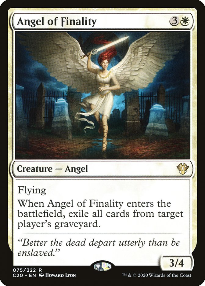 Angel of Finality [Commander 2020] | Good Games Modbury