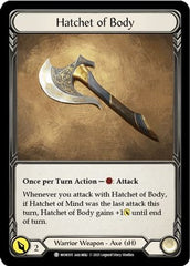 Chane // Hatchet of Body [MON154 // MON105] (Monarch Unlimited)  Unlimited Normal | Good Games Modbury
