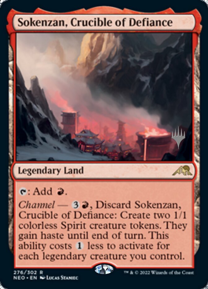 Sokenzan, Crucible of Defiance (Promo Pack) [Kamigawa: Neon Dynasty Promos] | Good Games Modbury