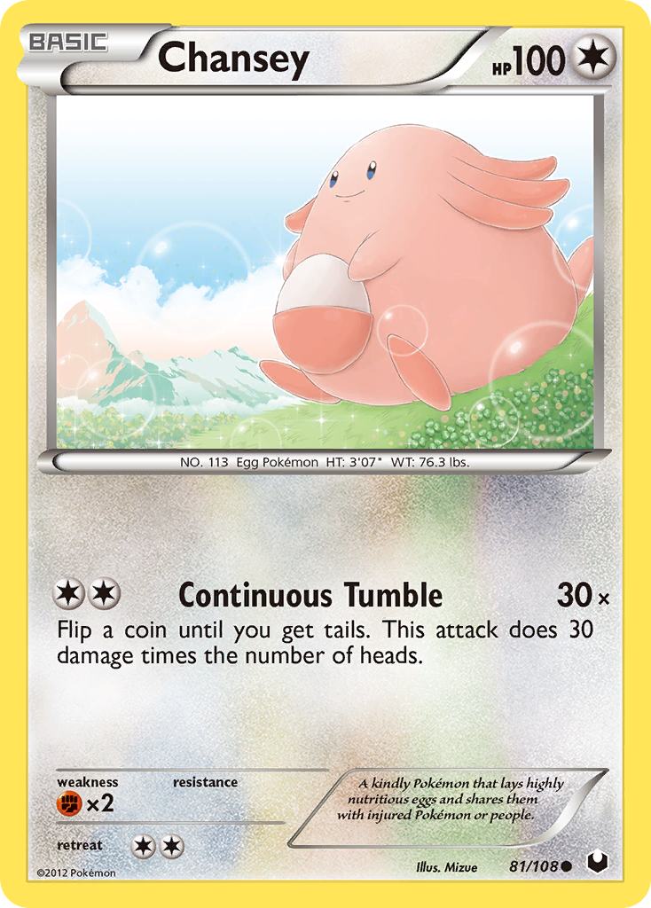 Chansey (81/108) [Black & White: Dark Explorers] | Good Games Modbury