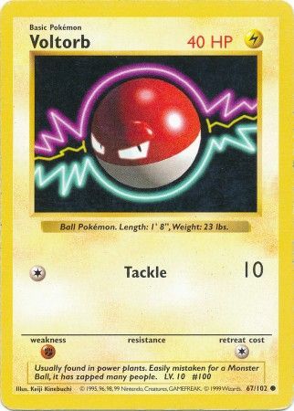 Voltorb (67/102) [Base Set Shadowless Unlimited] | Good Games Modbury