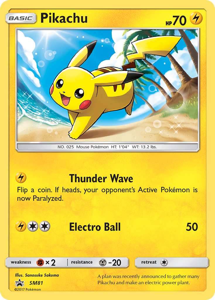 Pikachu (SM81) [Sun & Moon: Black Star Promos] | Good Games Modbury