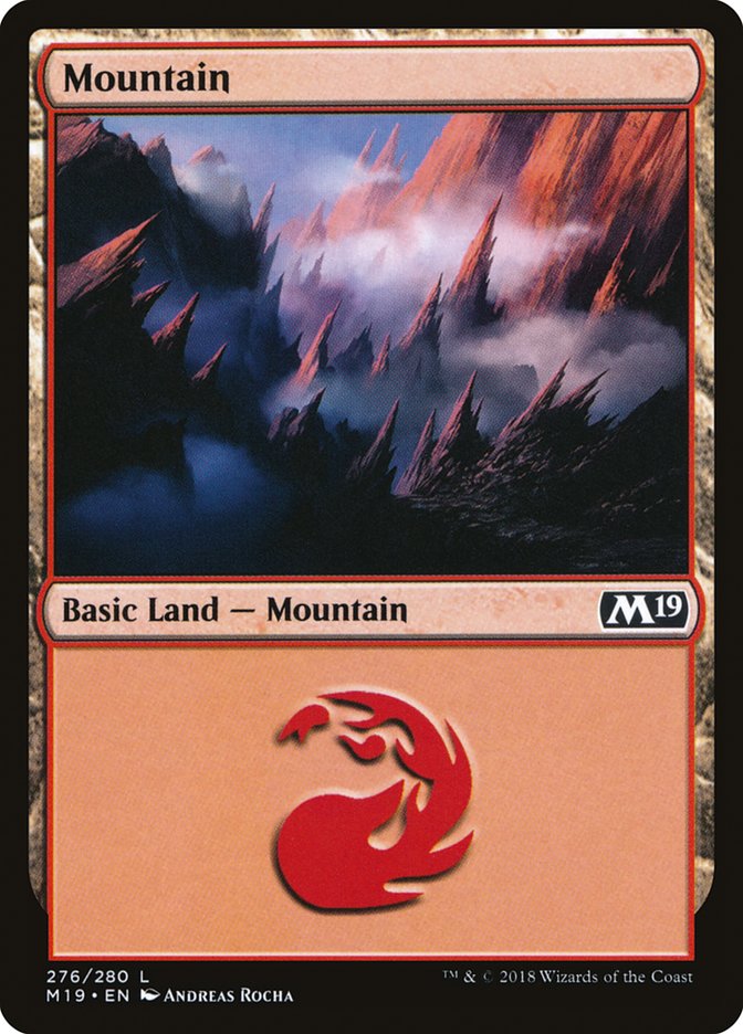 Mountain (276) [Core Set 2019] | Good Games Modbury