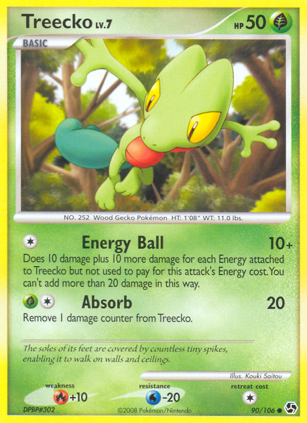 Treecko (90/106) [Diamond & Pearl: Great Encounters] | Good Games Modbury