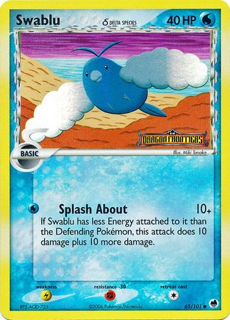 Swablu (65/101) (Delta Species) (Stamped) [EX: Dragon Frontiers] | Good Games Modbury