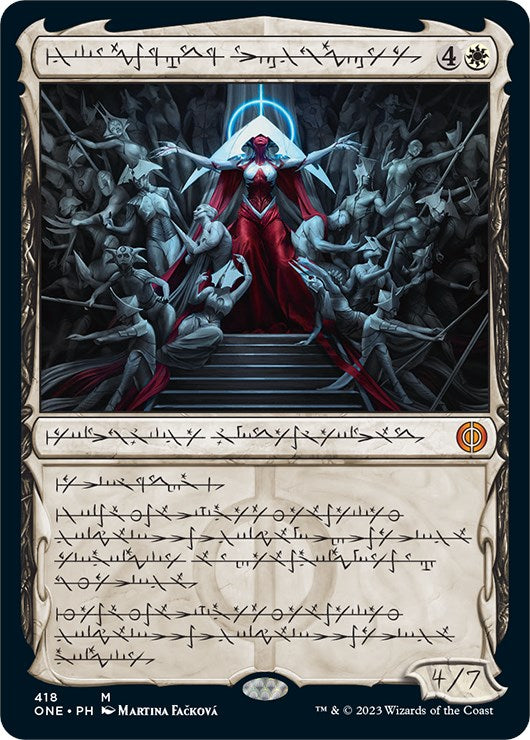 Elesh Norn, Mother of Machines (Phyrexianized Step-and-Compleat Foil) [Phyrexia: All Will Be One] | Good Games Modbury