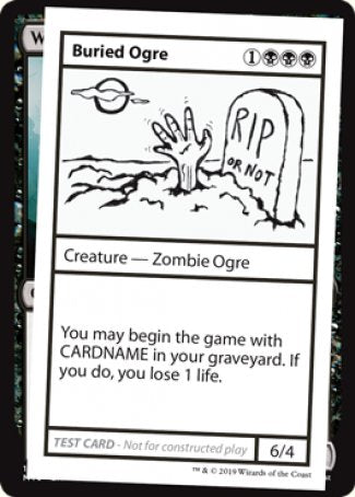 Buried Ogre (2021 Edition) [Mystery Booster Playtest Cards] | Good Games Modbury