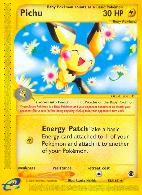 Pichu (58/165) [Expedition: Base Set] | Good Games Modbury