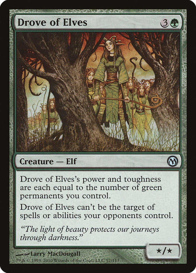 Drove of Elves [Duels of the Planeswalkers] | Good Games Modbury