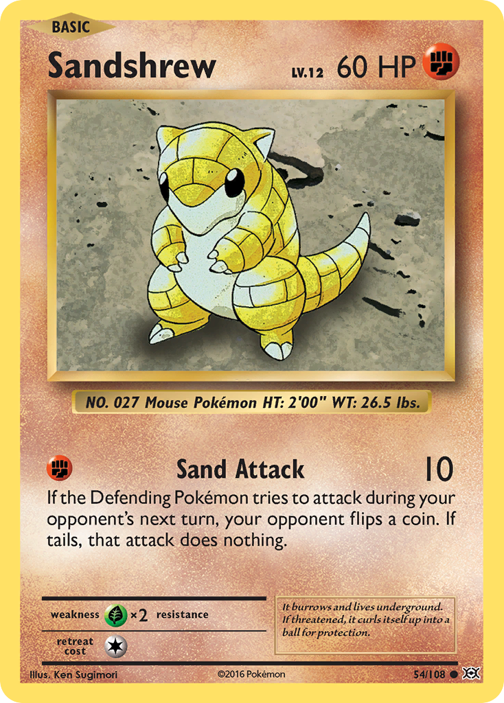 Sandshrew (54/108) [XY: Evolutions] | Good Games Modbury