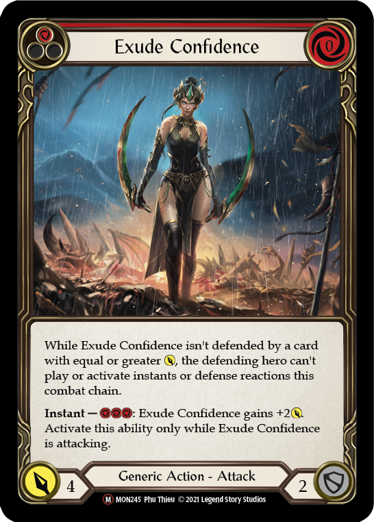 Exude Confidence [U-MON245-RF] (Monarch Unlimited)  Unlimited Rainbow Foil | Good Games Modbury