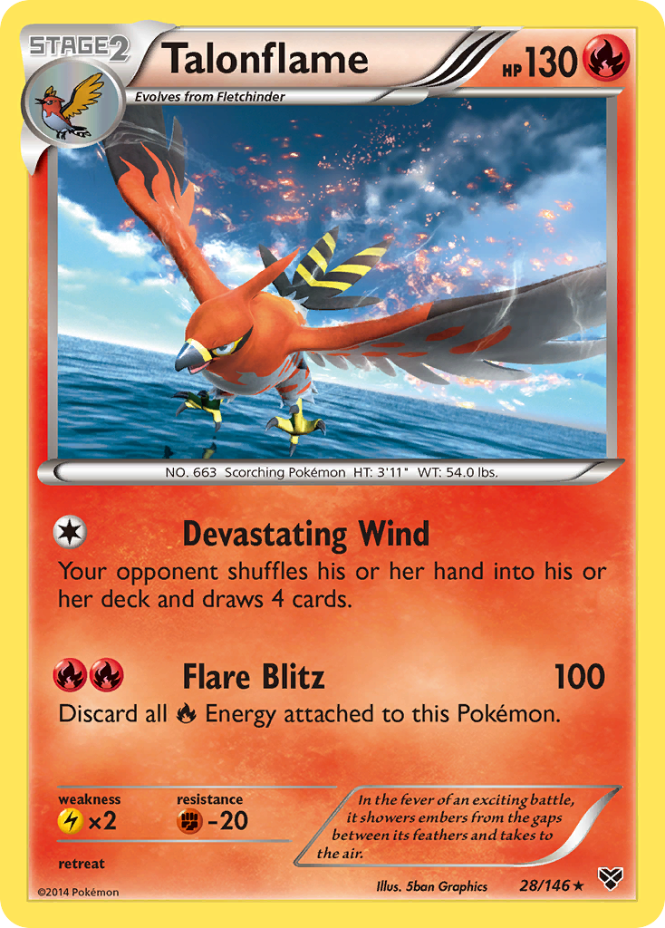 Talonflame (28/146) [XY: Base Set] | Good Games Modbury