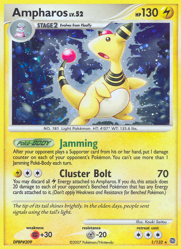 Ampharos (1/132) [Diamond & Pearl: Secret Wonders] | Good Games Modbury