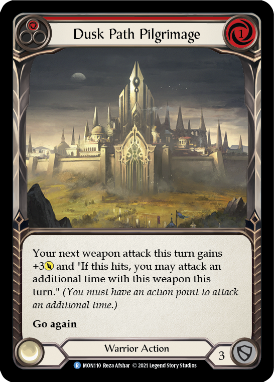 Dusk Path Pilgrimage (Red) [MON110-RF] (Monarch)  1st Edition Rainbow Foil | Good Games Modbury