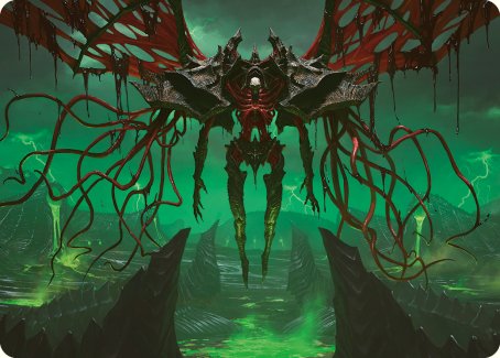 Archfiend of the Dross Art Card [Phyrexia: All Will Be One Art Series] | Good Games Modbury