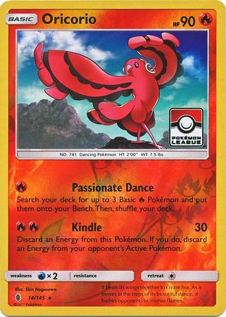 Oricorio (14/145) (League Promo) [Sun & Moon: Guardians Rising] | Good Games Modbury