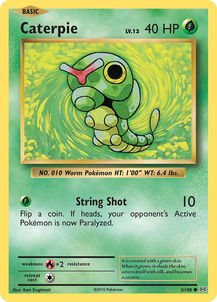 Caterpie (3/108) [XY: Evolutions] | Good Games Modbury