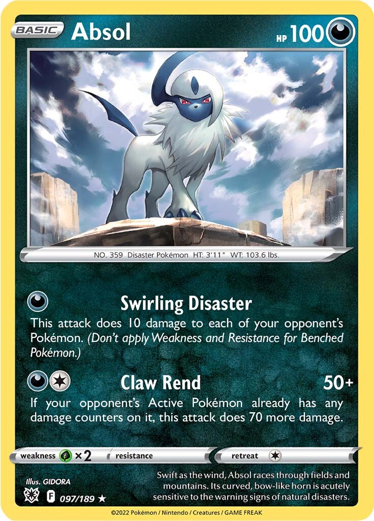 Absol (097/189) (Theme Deck Exclusive) [Sword & Shield: Astral Radiance] | Good Games Modbury