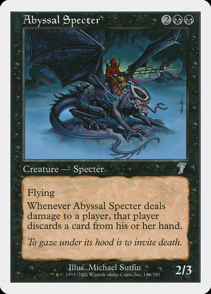 Abyssal Specter [Seventh Edition] | Good Games Modbury
