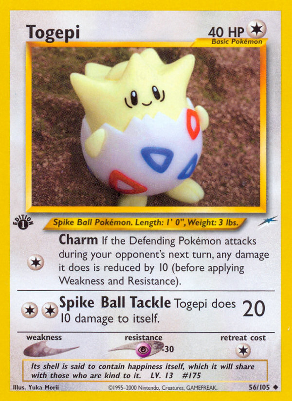 Togepi (56/105) [Neo Destiny 1st Edition] | Good Games Modbury