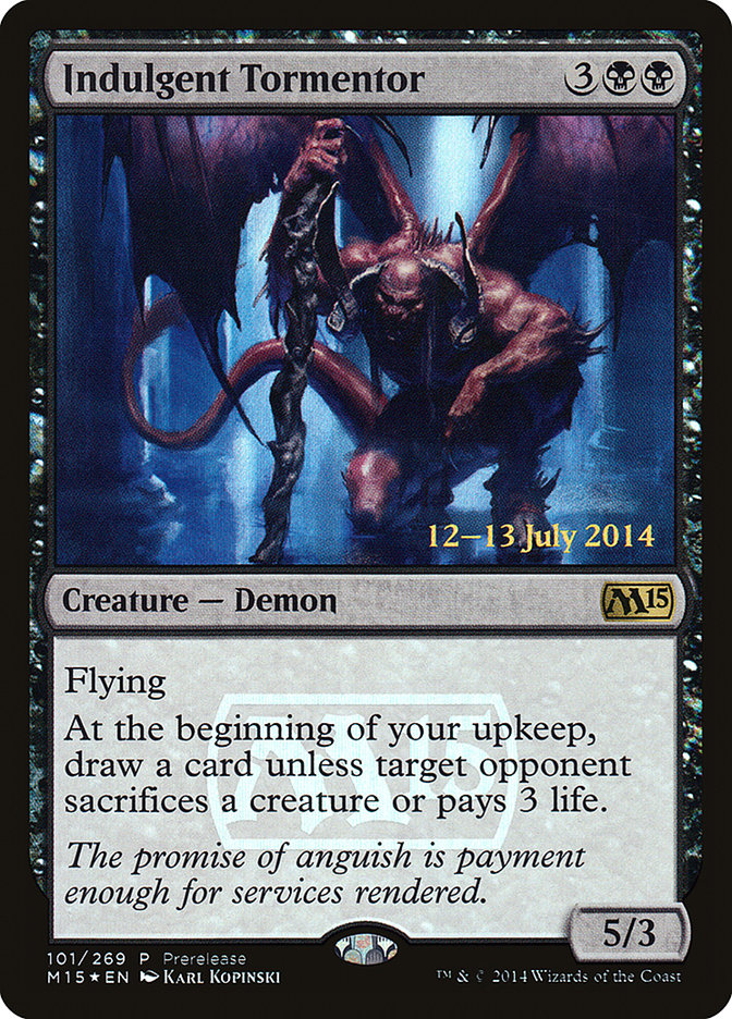 Indulgent Tormentor [Magic 2015 Prerelease Promos] | Good Games Modbury