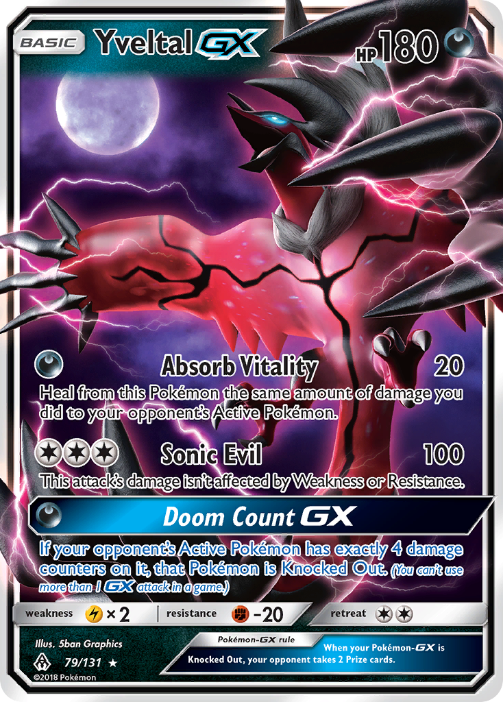 Yveltal GX (79/131) [Sun & Moon: Forbidden Light] | Good Games Modbury