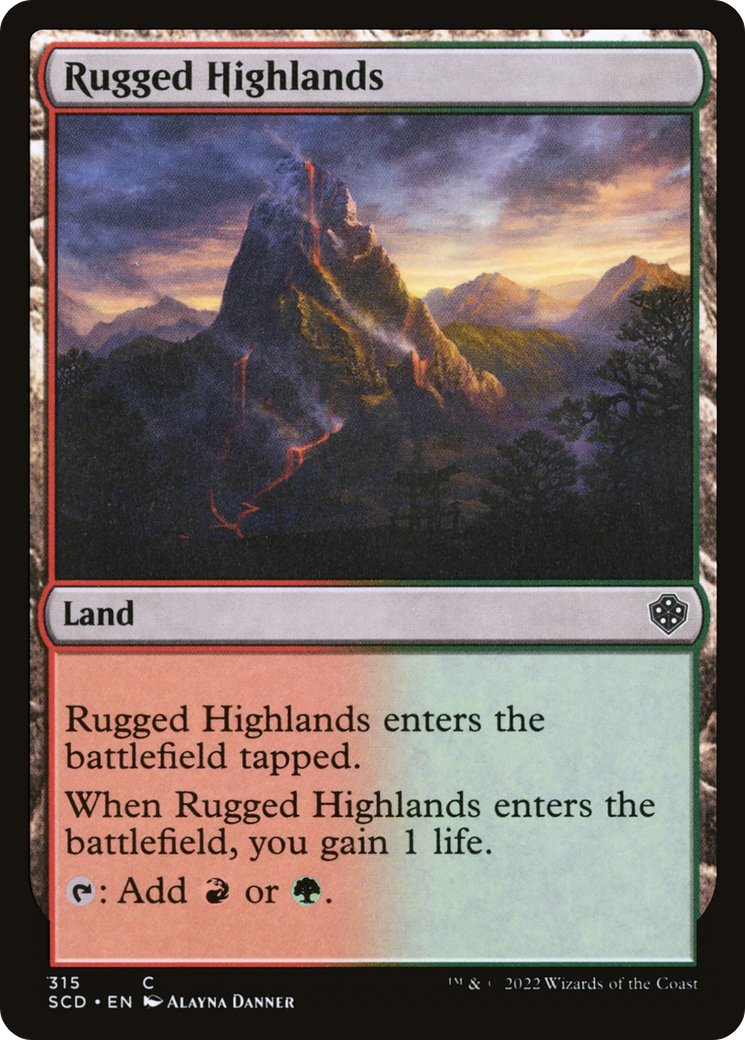 Rugged Highlands [Starter Commander Decks] | Good Games Modbury