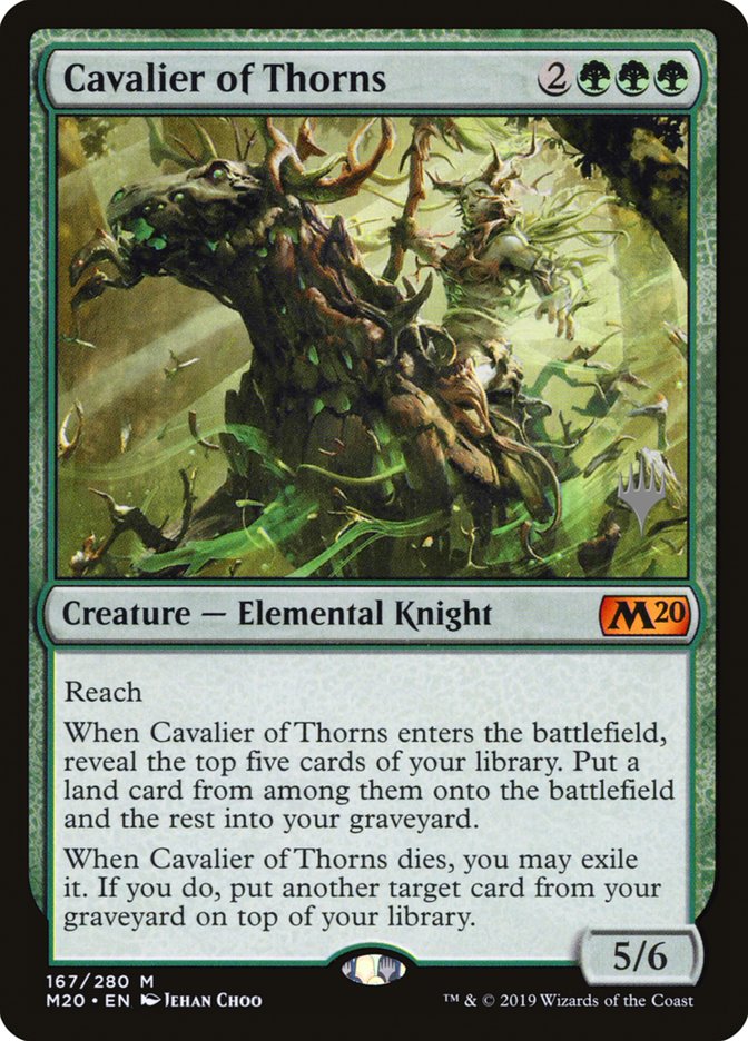 Cavalier of Thorns (Promo Pack) [Core Set 2020 Promos] | Good Games Modbury