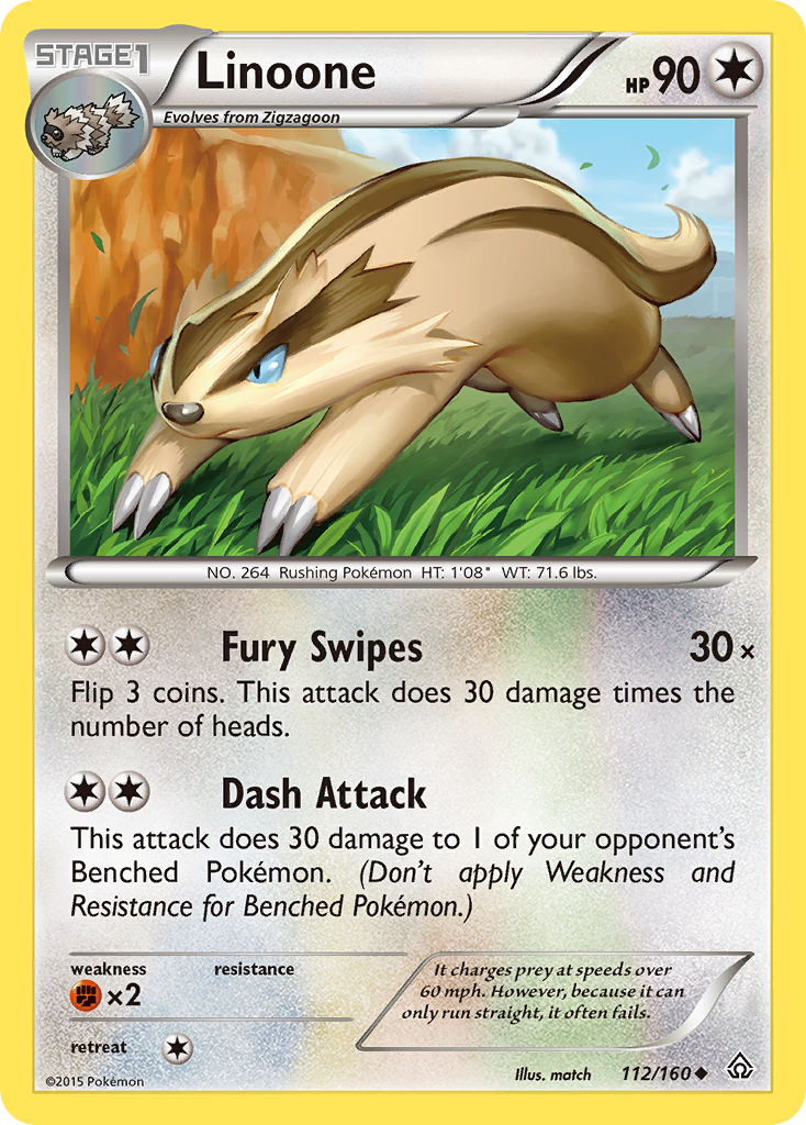 Linoone (112/160) [XY: Primal Clash] | Good Games Modbury