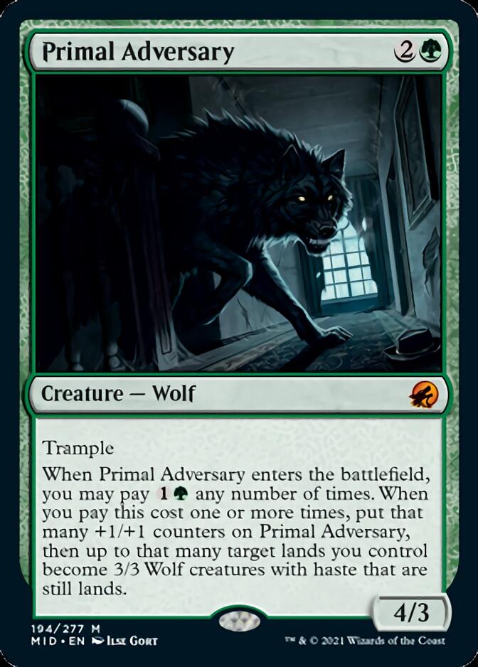 Primal Adversary [Innistrad: Midnight Hunt] | Good Games Modbury