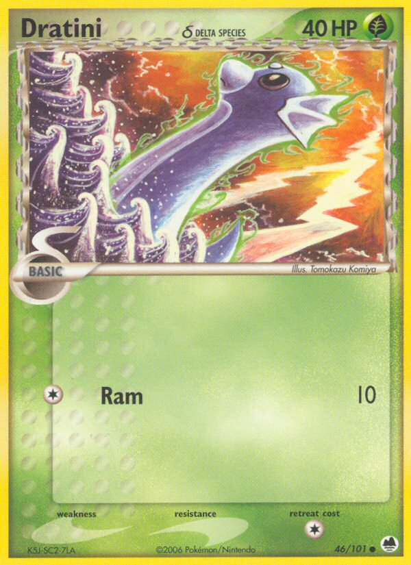 Dratini (46/101) (Delta Species) [EX: Dragon Frontiers] | Good Games Modbury