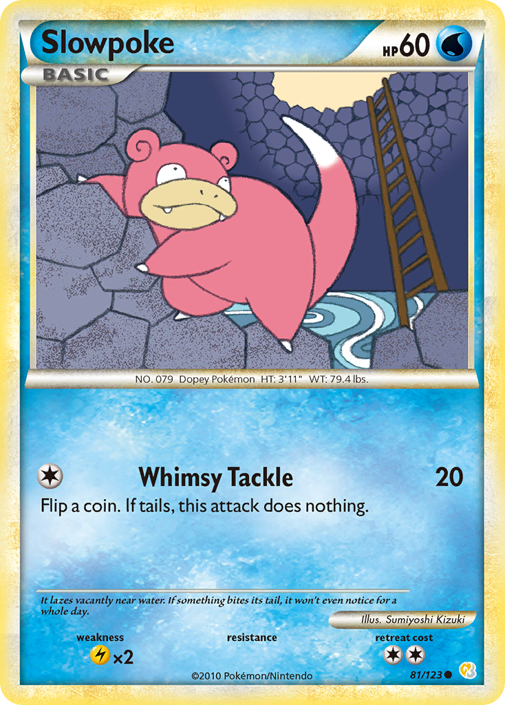 Slowpoke (81/123) [HeartGold & SoulSilver: Base Set] | Good Games Modbury