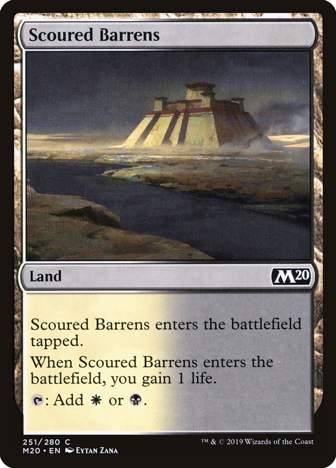 Scoured Barrens [Core Set 2020] | Good Games Modbury