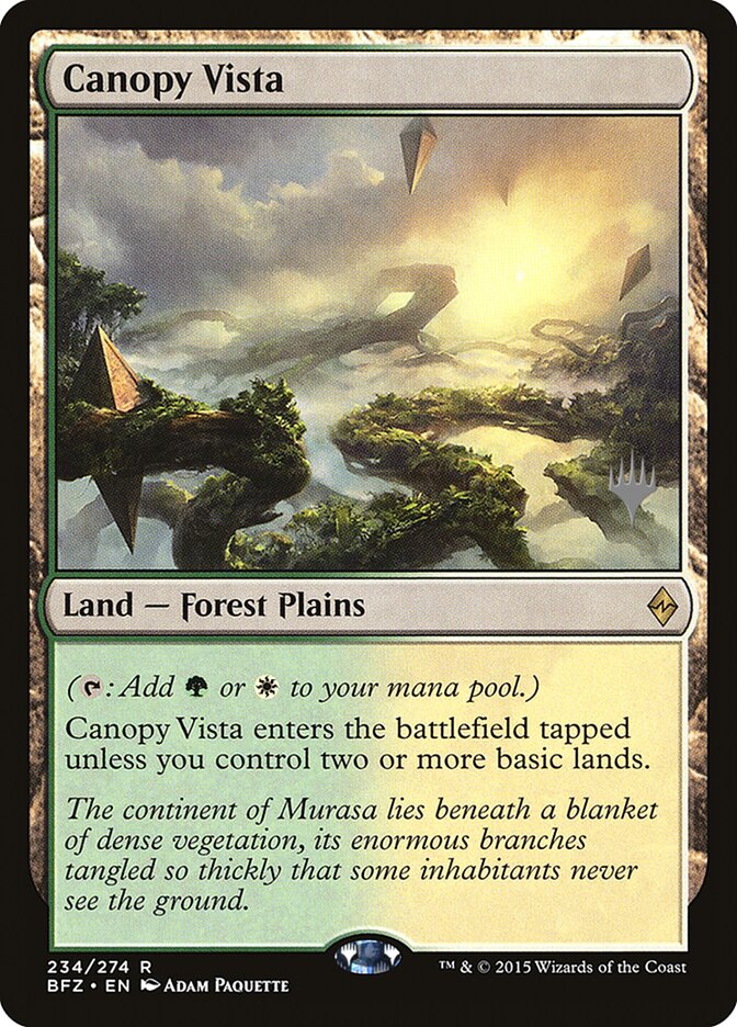 Canopy Vista [Battle for Zendikar Promos] | Good Games Modbury