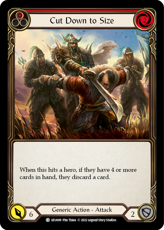 Cut Down to Size (Red) [UZU009] (Outsiders Uzuri Blitz Deck) | Good Games Modbury