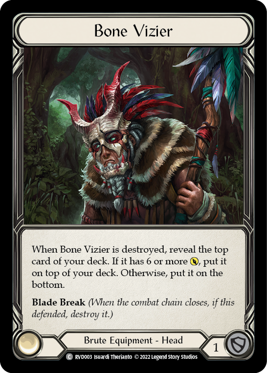 Bone Vizier [RVD003] (Classic Battles: Rhinar vs Dorinthea)  Rainbow Foil | Good Games Modbury